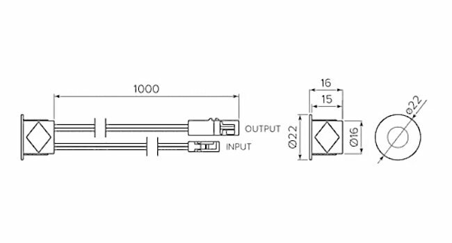 Выключатель сенсорный с регулировкой яркости 12V, постоянного тока, max 24W, кабель 1,0м, IP20, белый GTV - фото №3