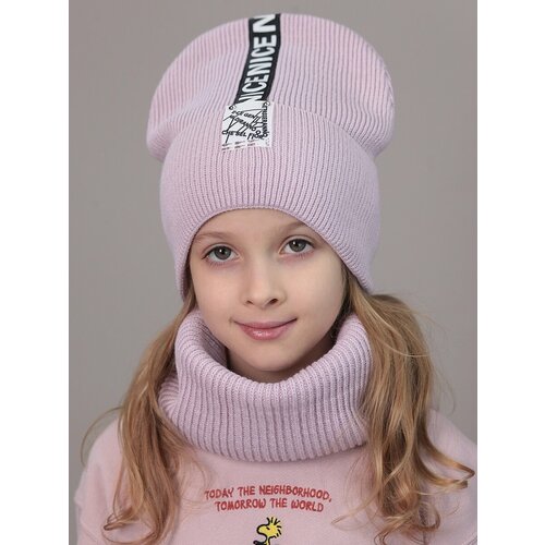 фото Шапка , размер 50-54, фиолетовый cassandra secret
