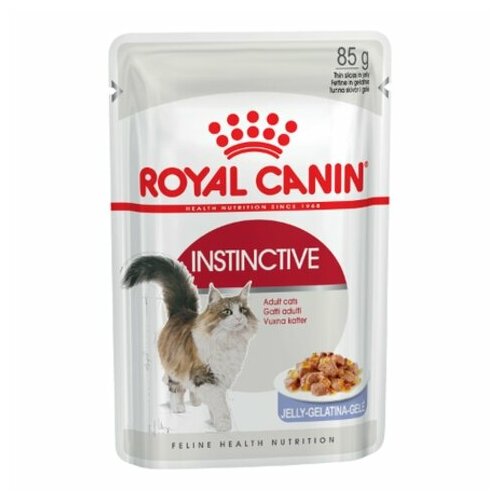 Royal Canin Instinctive - Паучи для взрослых кошек от 1 до 10 лет (желе) - 0,085 кг