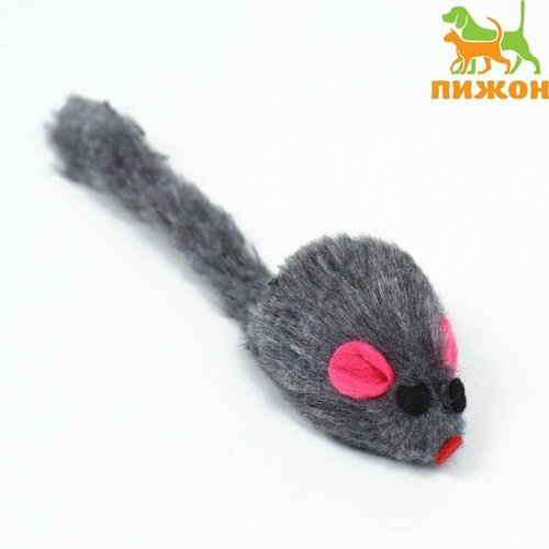 Игрушка для кошек Малая мышь меховая, серая, 5 см подложка сушилка для раковины umbra sling малая серая