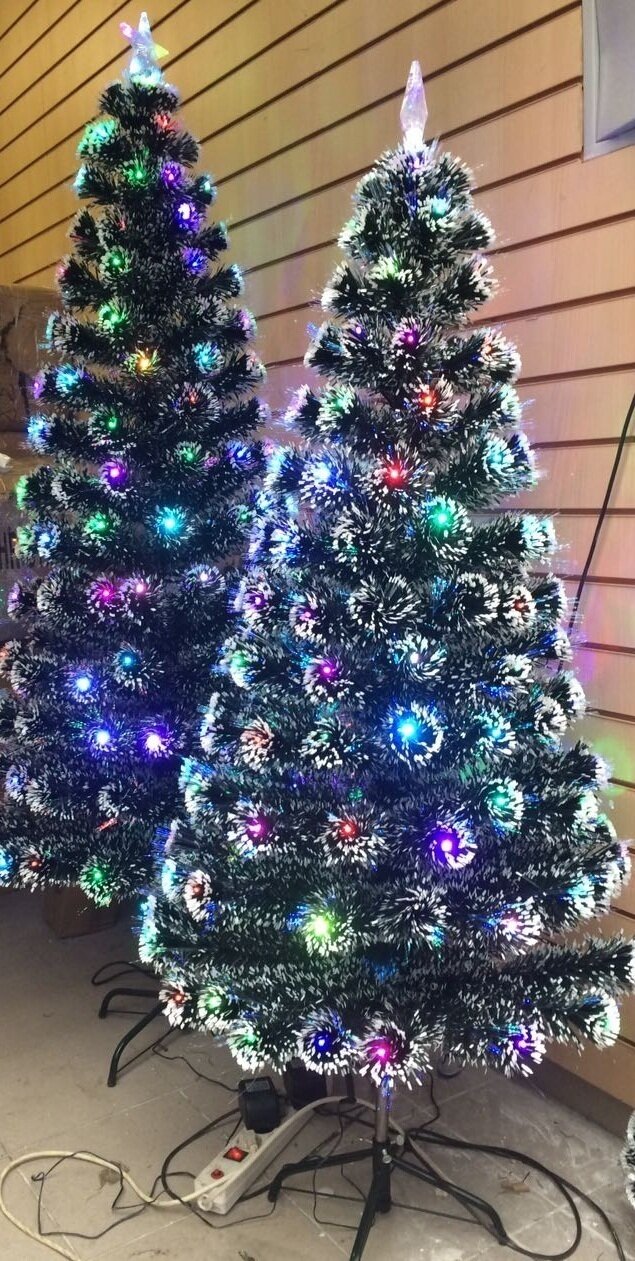 Искусственная светодиодная елка высота: 180 см, декор: диоды, лампы