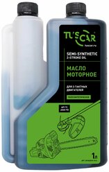 Масло 2-х тактное TUSCAR, полусинтетическое, API TC/JASO FD (1,0л.) с дозатором