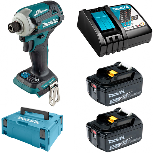 Аккумуляторный ударный винтовёрт Makita DTD172RFJ 18V 2x30Ah Li-Ion MakPac 4122500₽