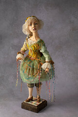 Авторская кукла "Элиза" ручной работы, статичная, интерьерная