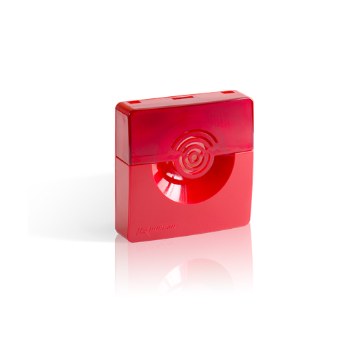 Оповещатель светозвуковой ОПОП 12 -7 12В (корпус красный) (ОПОП124-7 12В красн) | код Rbz-226685 | Рубеж ( 1шт. )