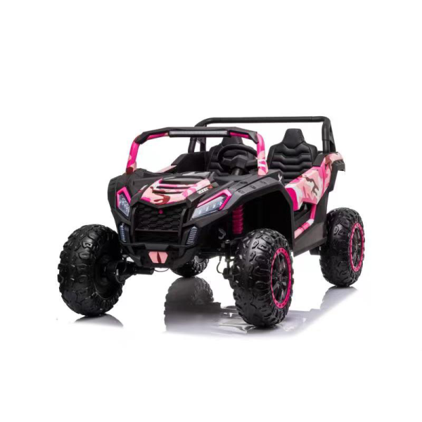 Детский электромобиль M222MM розовый камуфляж (RiverToys)