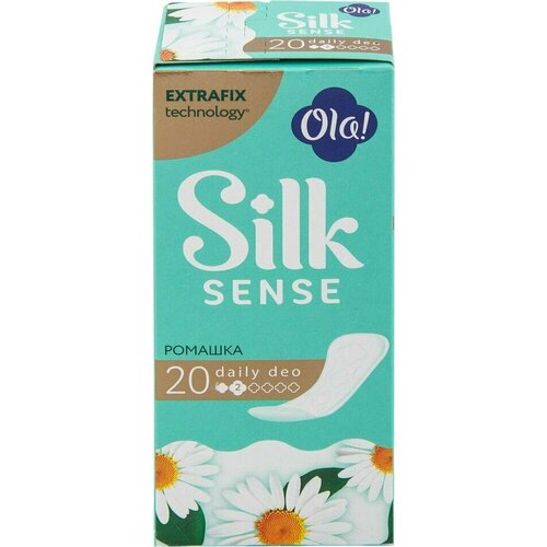 Прокладки Ola! Silk sense Ромашка ежедневные 20шт х 3шт прокладки ola silk sense ultra deo ромашка normal 10 шт