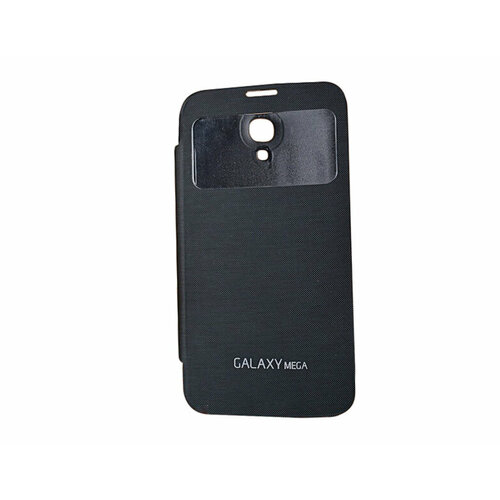 Чехол Flip-cover MyPads для Samsung Galaxy Mega 6.3 i9200/i9205 черный с окошком для входящих вызовов черный тачскрин для samsung i9200 galaxy mega белый