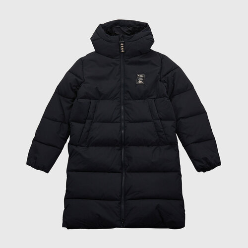 Куртка Kappa Kappa Long Padded, размер 158/164, черный толстовка kappa размер 158 164 синий