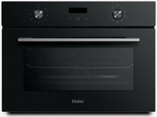 Изображение товара Компактный электрический духовой шкаф Haier HOY-P09NCGB, 45см, черный с грилем