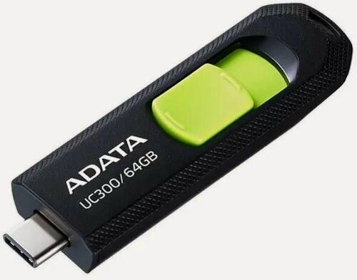 Изображение товара USB накопитель ADATA 64GB USB 3.2 Gen1 ACHO-UC300-64G-RBK/GN