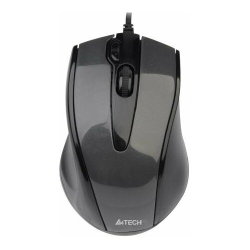 Мышь проводная A4TECH N-500F-1 V-Track Padless чёрный серый USB 158200₽