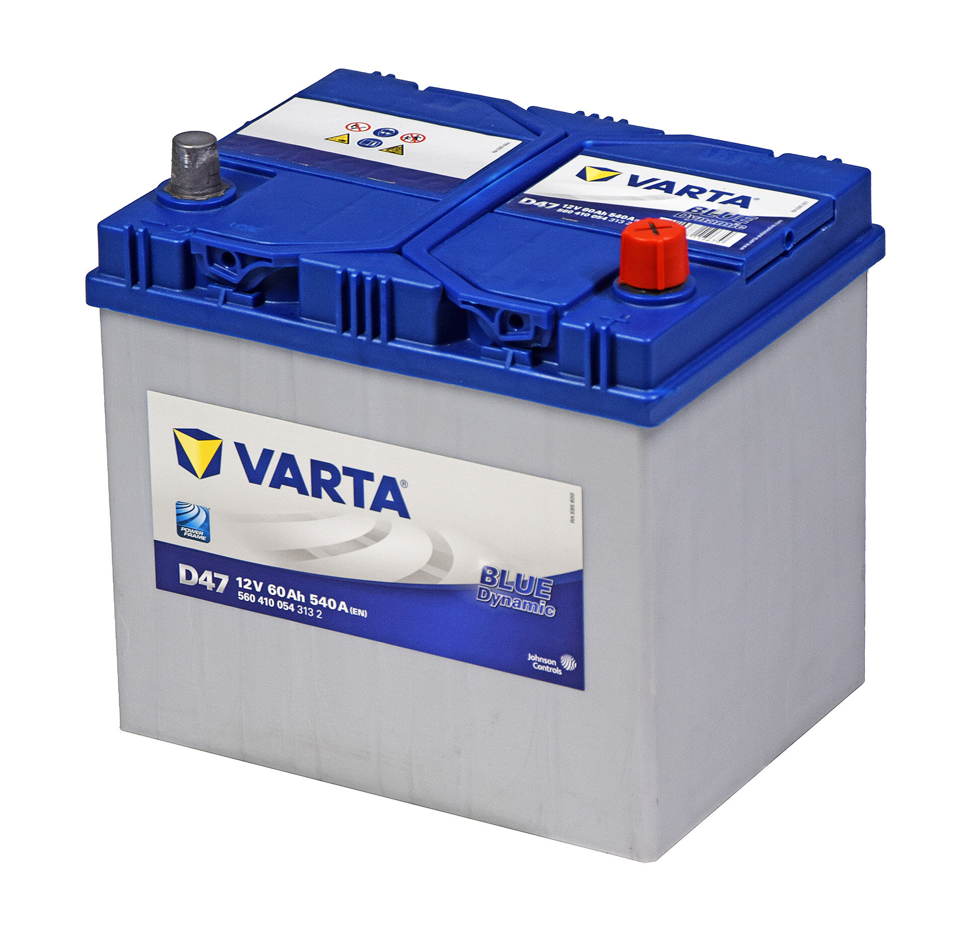560410054 (D47) VARTA, Batteria auto Varta 12V 60Ah 540A(EN), DX (0), BLUE  dynamic, Codice: D47