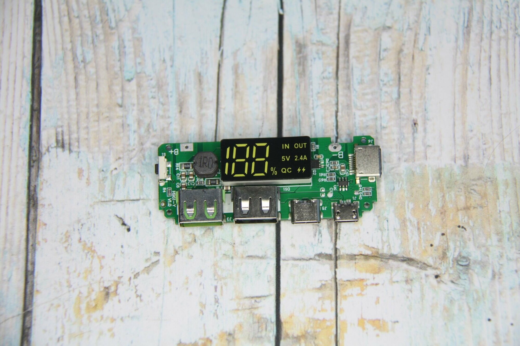 Плата для зарядного устройства для литиевых батарей Micro/Type-C USB 5V 2.4 для повербанка 18650 А — фото 5