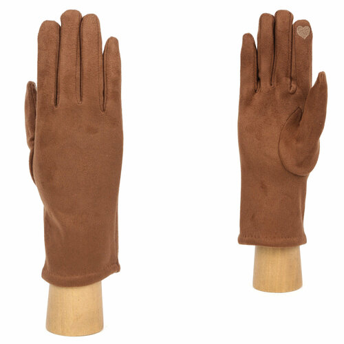 фото Перчатки fabretti, размер 7, коричневый