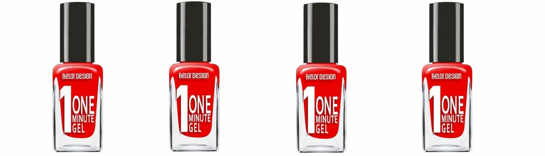 Лак для ногтей Belor Design (Белор Дизайн) One minute gel (10 мл), тон 220 х 4шт