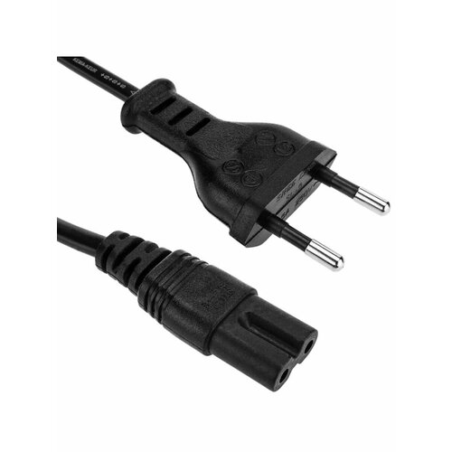 фото Сетевой кабель питания с7 для ps1/ ps2/ ps3 slim/super slim/ps4/slim, 1 метр, черный dexgame