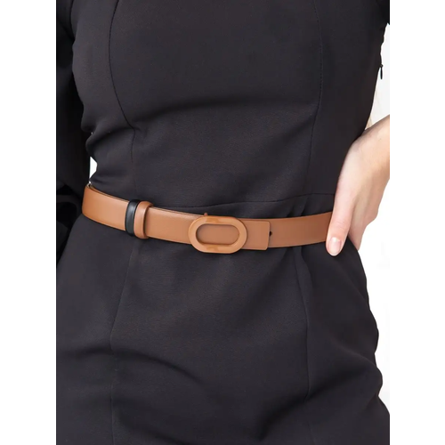 фото Ремень неушанка, размер 105, коричневый