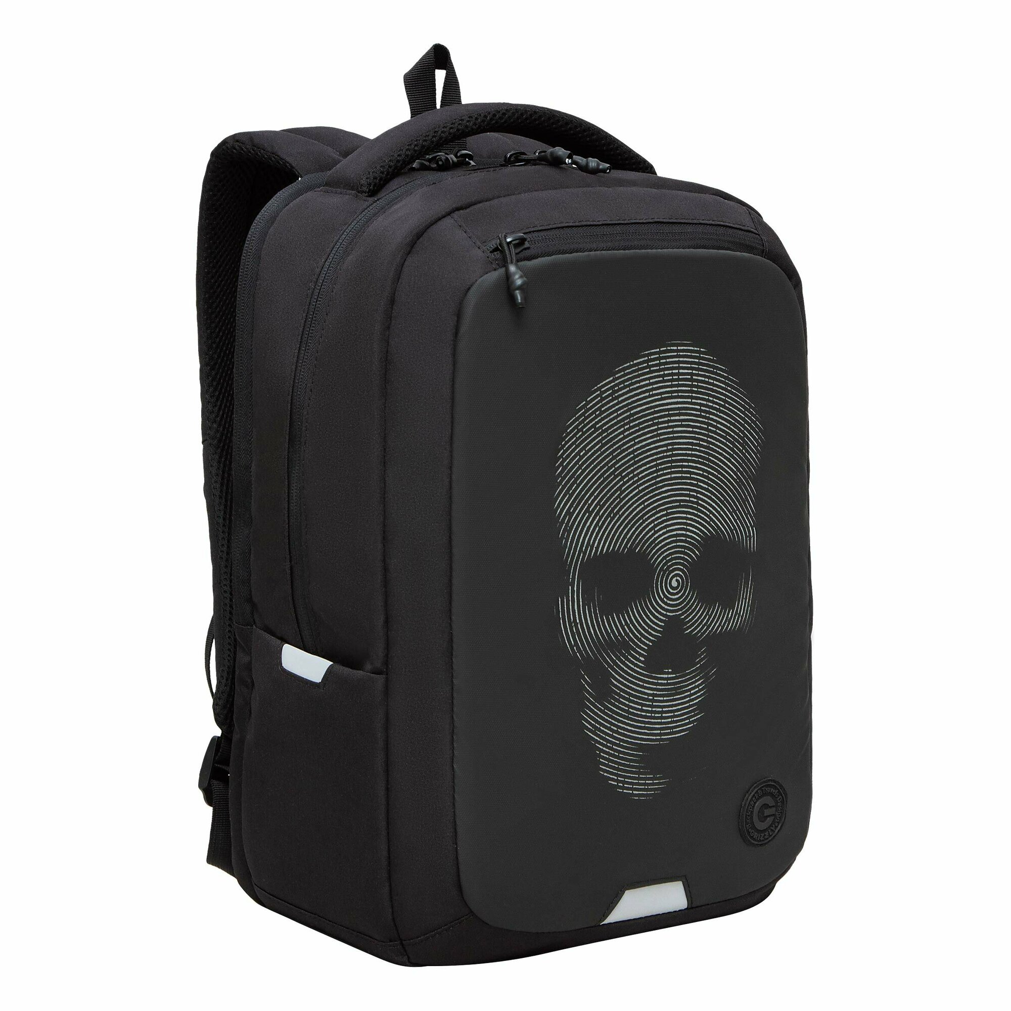 Рюкзак молодежный GRIZZLY с отделением для ноутбука 15", анатомической спинкой, для мальчика, мужской RU-434-2/2