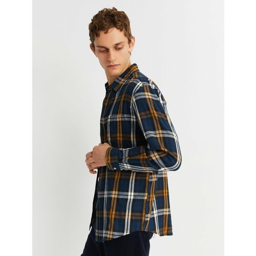 фото Рубашка zolla, размер xxxl, желтый