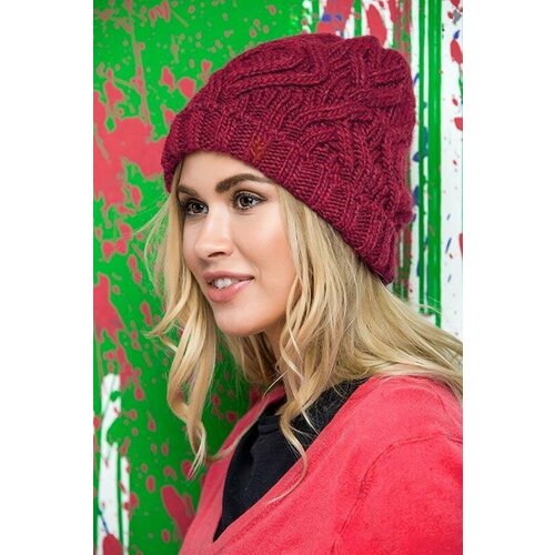 фото Шапка supershapka, размер 54-58, красный, бордовый