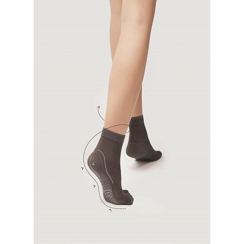 фото Женские носки fiore средние, размер 35/40, коричневый