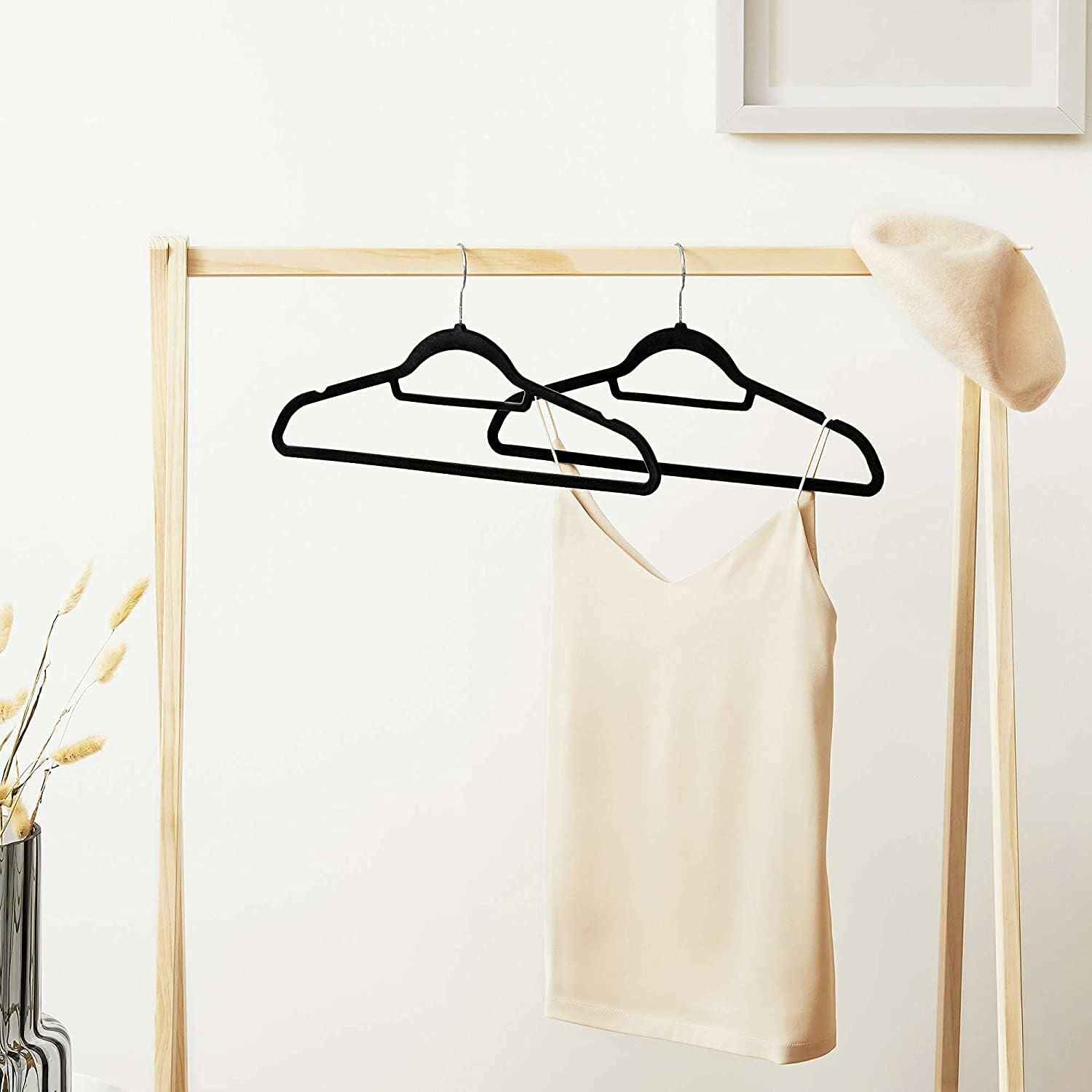 Вешалки плечики для одежды бархатные Ridberg, набор 10 шт - фотография № 10