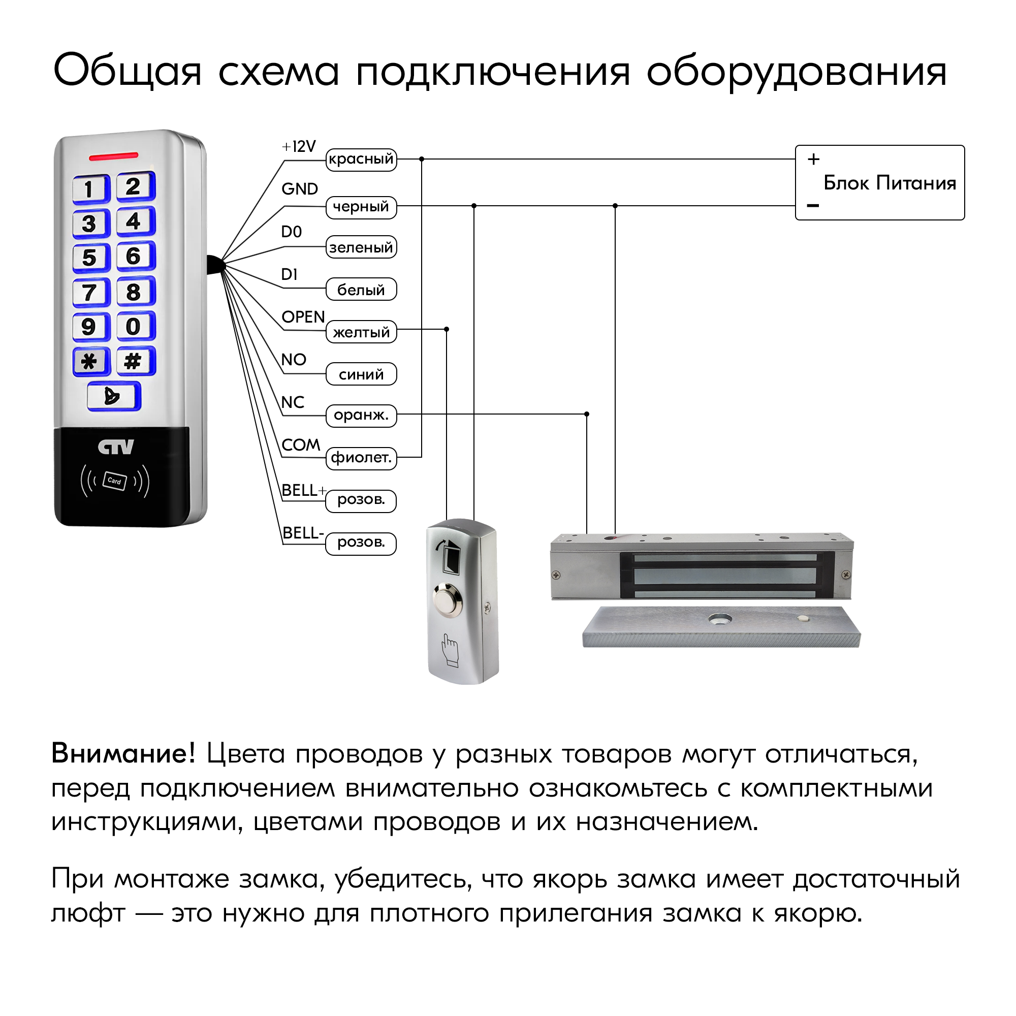Комплект СКУД, электромагнитный замок (сила удержание 280 кг) с уголком для частного дома, офиса — фото 6