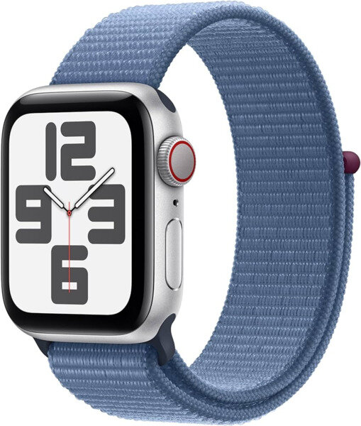 Умные часы Apple Watch Series SE 2023 40mm M/L (MRE33LL/A) Silver/Blue - фото №1