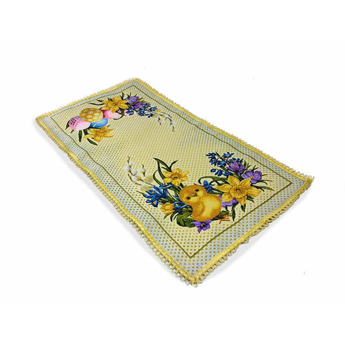 Салфетка гобеленовая прямоугольная для сервировки стола 35х70 Пасхальная 690₽