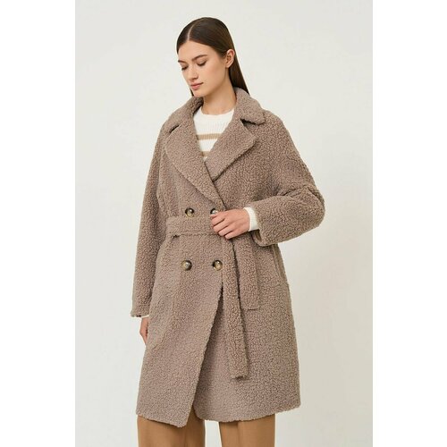 Пальто Baon, размер 52, серый, коричневый