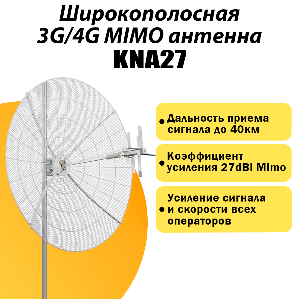 Комплект Интернета KROKS KNA-27 4G USB Модем + LTE MiMO Антенна + WiFi Роутер подходит Любой Безлимитный Интернет Тариф и Любая Сим карта — фото 3