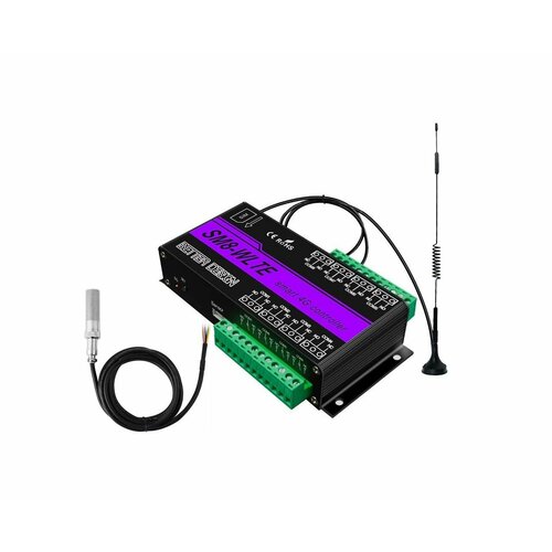 4G LTE GSM реле управления с датчиком температуры и влажности Управлятор Страж-SM81EU Q38564PU на 8 каналов SMS пульт дистанционного управления 15954₽