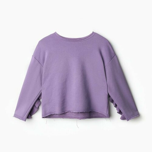 Свитшот Minaku, размер 116, фиолетовый, сиреневый футболка minaku размер 116 фиолетовый сиреневый