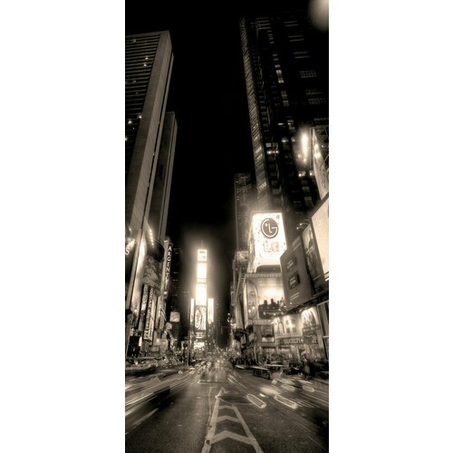 Самоклеящиеся фотообои Таймс-сквер Манхеттен Нью-Йорк, размер: 90x200 см пазлы dodo пазл таймс сквер нью йорк 500 элементов