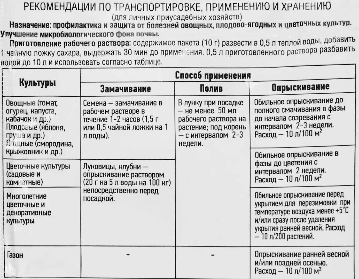 Средство от болезней садовых растений «Фитобактерин» 10 г - фотография № 6