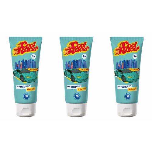 Cool Racer Зубная паста Бабл Гам, 75 мл, 3 шт.