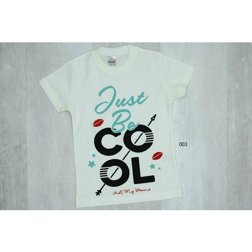 фото Футболка mimic, размер 128, бежевый