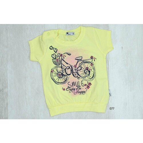 фото Футболка tuffy, размер 74, желтый