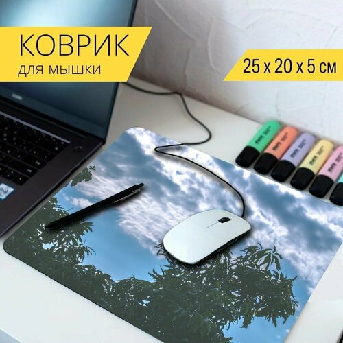 Коврик для мыши с принтом Небо, атмосфера, облако 25x20см. коврик для мыши с принтом небо атмосфера облако 25x20см