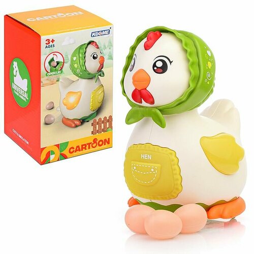 Интерактивная игрушка Oubaoloon Funny, Курочка, на батарейках, в коробке (M06-B)