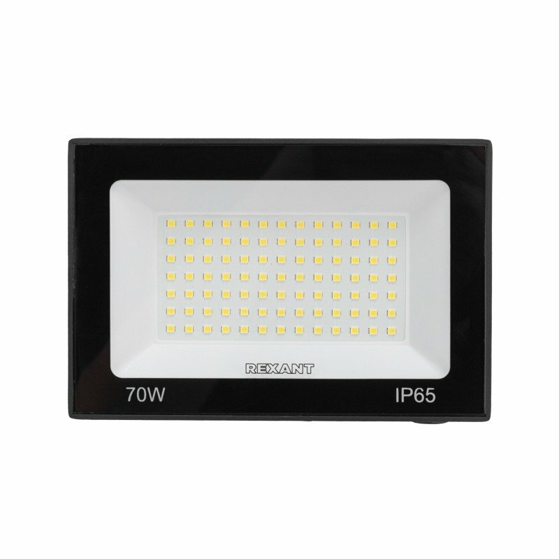 фото Neon-Night Прожектор светодиодный СДО 70Вт 5600Лм 6500К холодный свет, черный корпус REXANT