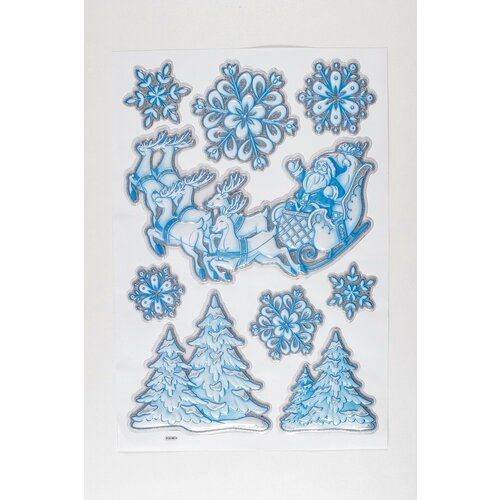 Декоративные наклейки Санта 40см 604₽