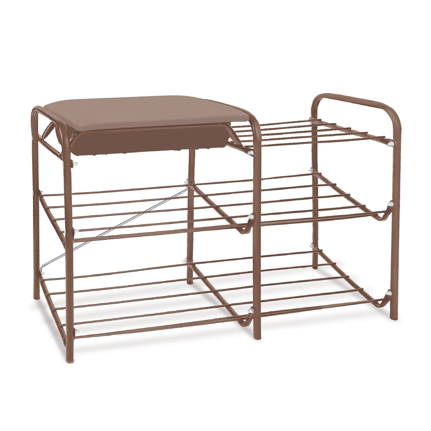 фото Этажерка с ящиком Nika ЭТП1-1/К коричневый/коричневый