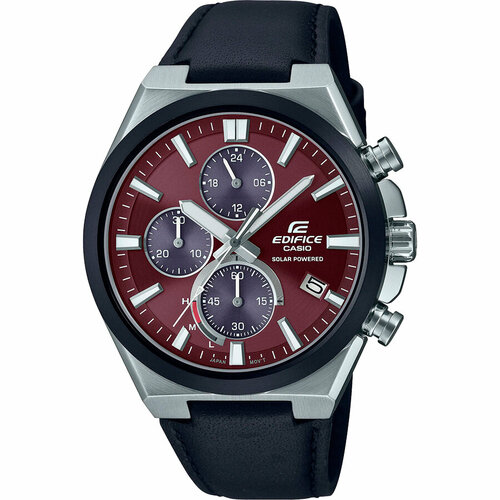фото Наручные часы casio edifice eqs-950bl-5a, серебряный, красный