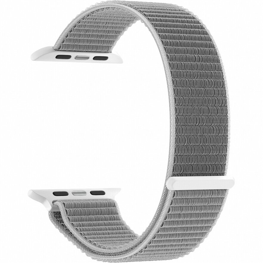 Ремешок Lyambda Vega для Apple Watch Series 3/4/5 серый/белый (DS-GN-02-44-6) Noname - фото №1