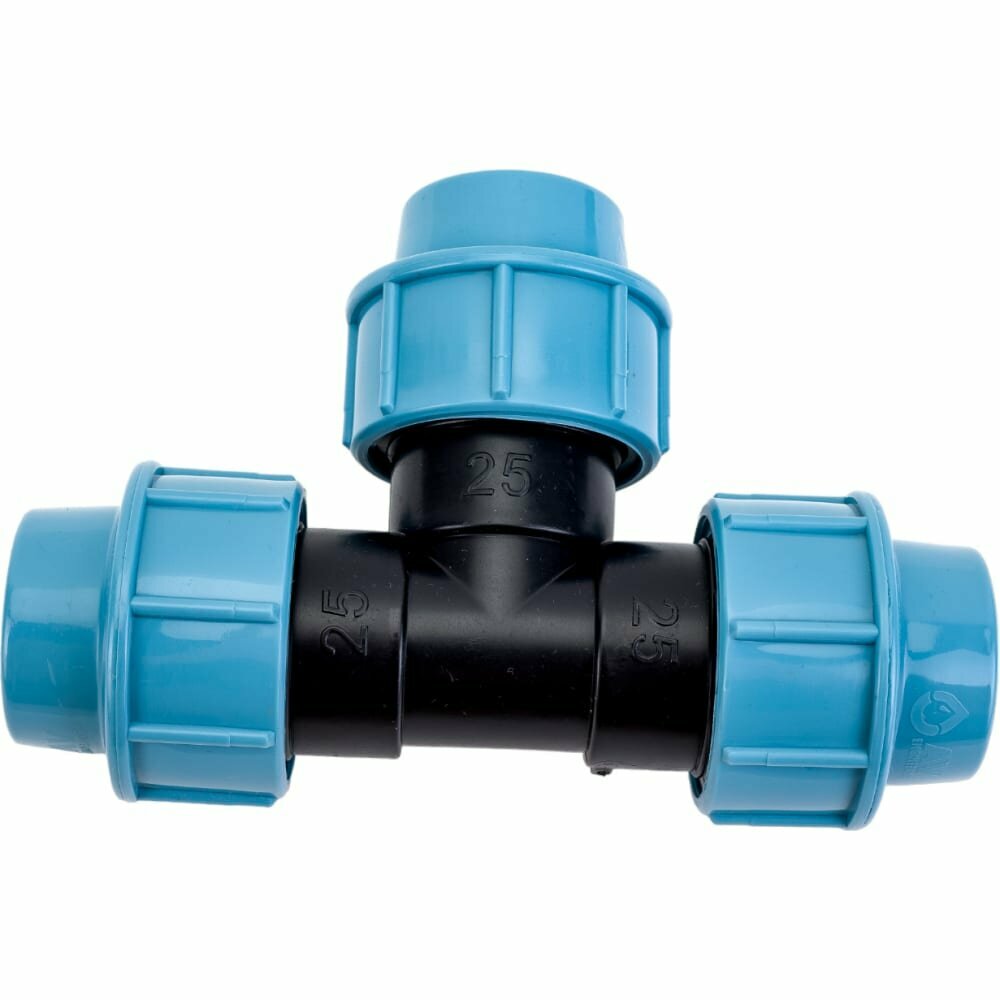 Тройник ПНД компрессионный 25 AV ENGINEERING (AVE107252525) — фото 1