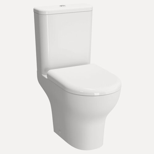 Изображение товара Унитаз-компакт Vitra Zentrum (355х610х830) с сиденьем, антибакт. покр, горизонт. вып. 9012B003-72