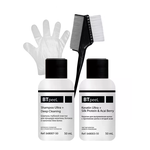Пробный набор (Шампунь + Кератин + Перчатки + Кисть) для кератинового выпрямления волос Ultra+ BTpeel, 3*50 мл - изображение