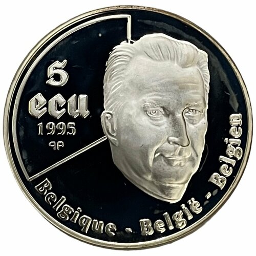 Бельгия 5 экю 1995 г. (50 лет ООН) (Proof) (4) клуб нумизмат монета 200 песо уругвая 1995 года серебро 50 лет оон